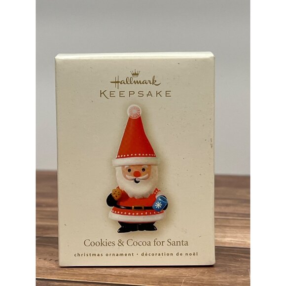 2008 HALLMARK ORNAMENT LPR3394 COOKIES & COCOA FOR SANTA BY JOANNE ESCHRICH - Picture 2 of 8